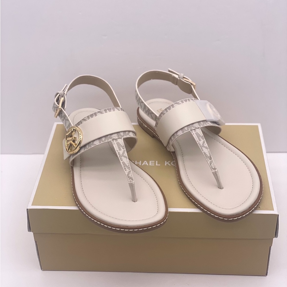 Michael Kors Cream Sandals - Picture 4 of 10